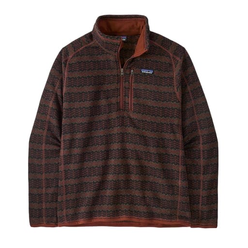 Patagonia Men's Better Sweater 1/4 Zip Woven Together: Dried Vanilla