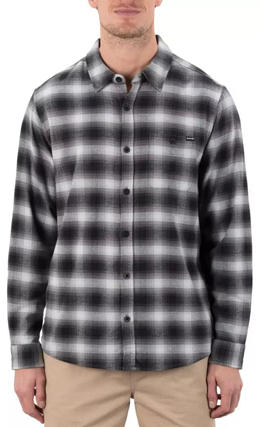 Hurley Men's Portland Stretch Flannel Black - Brekken's