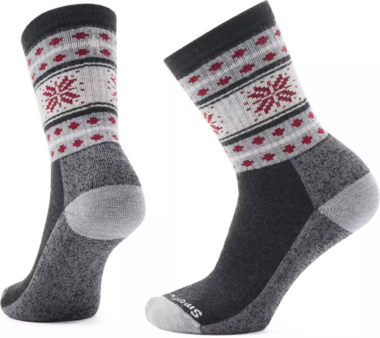 Smartwool Women's Everyday Cozy Snowflake Dream Crew Socks Charcoal