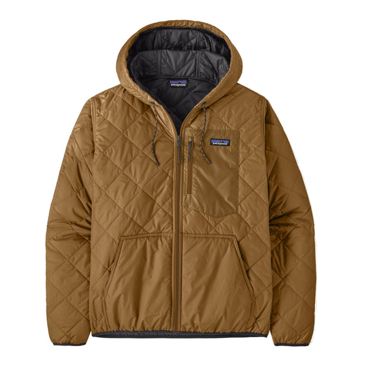 Patagonia Men's Diamond Quilted Bomber Hoody Deer Brown