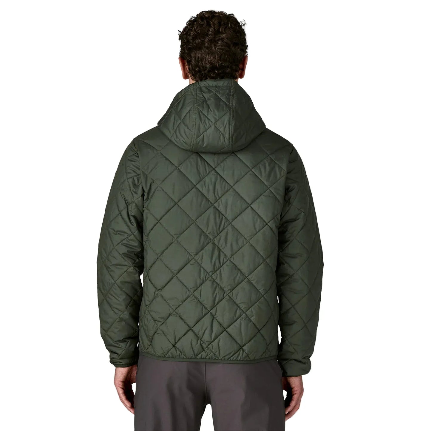 Patagonia Men's Diamond Quilted Bomber Hoody Old Growth Green