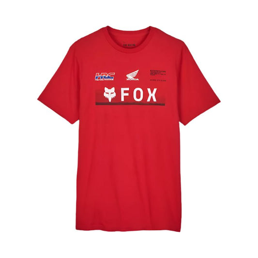 Fox X Honda PREM SS Tee Flame Red - Brekken's