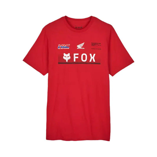 Fox X Honda PREM SS Tee Flame Red - Brekken's