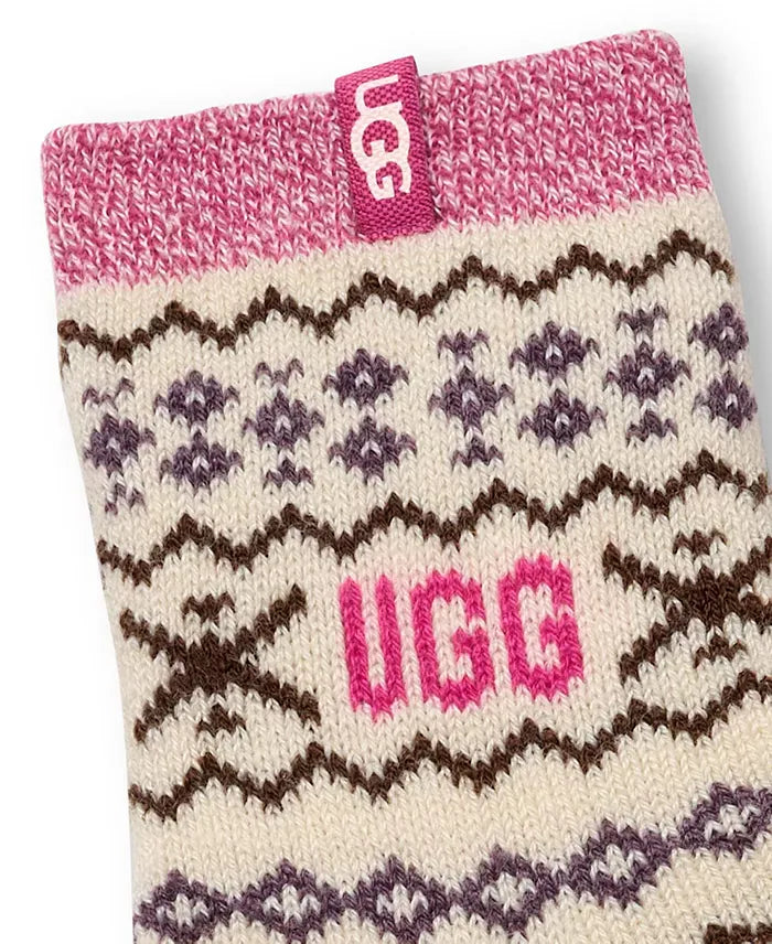 UGG® Women’s Cressida Cozy Quarter Cream Multi UGGisle