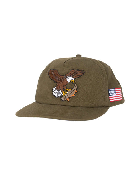 Salty Crew Men’s America Soarin Snapback Olive - Brekken's