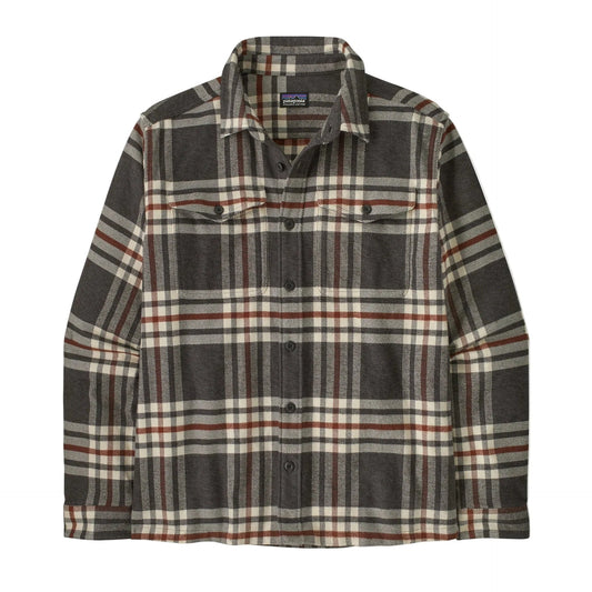Patagonia Men's Fjord Flannel Shirt Catch: Ink Black