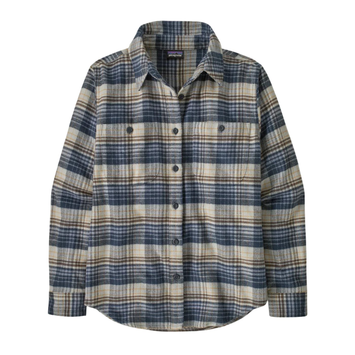 Patagonia Women's Fjord Flannel Shirt River Plaid: Barnacle Blue - Brekken's
