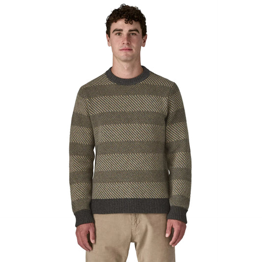 Patagonia Men's Recycled Wool-Blend Sweater Longshore: Forge Grey