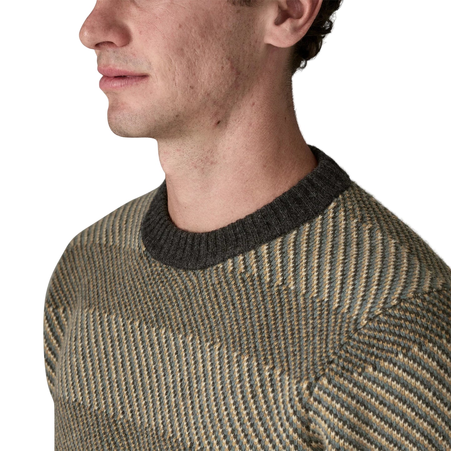 Patagonia Men's Recycled Wool-Blend Sweater Longshore: Forge Grey