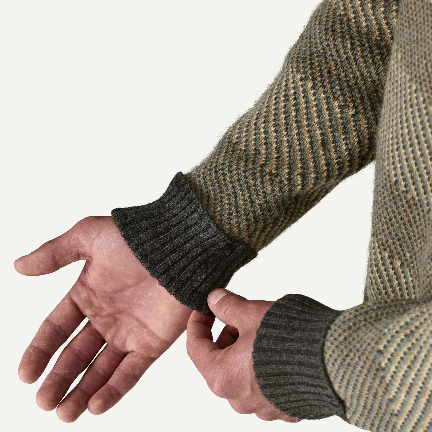 Patagonia Men's Recycled Wool-Blend Sweater Longshore: Forge Grey