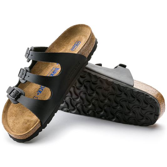 Birkenstock Women's Florida Soft Footbed Sandal Black - Brekken's