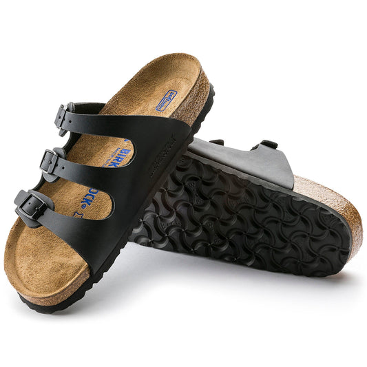 Birkenstock Women's Florida Soft Footbed Sandal Black - Brekken's