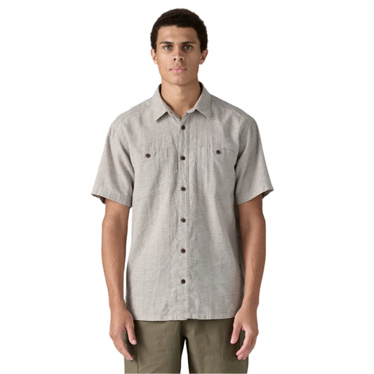 Patagonia Men's Back Step Shirt Swell Dobby: Salt Grey - Brekken's