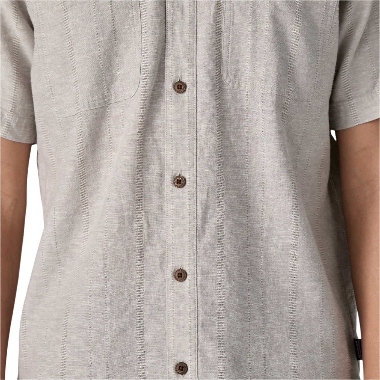 Patagonia Men's Back Step Shirt Swell Dobby: Salt Grey - Brekken's