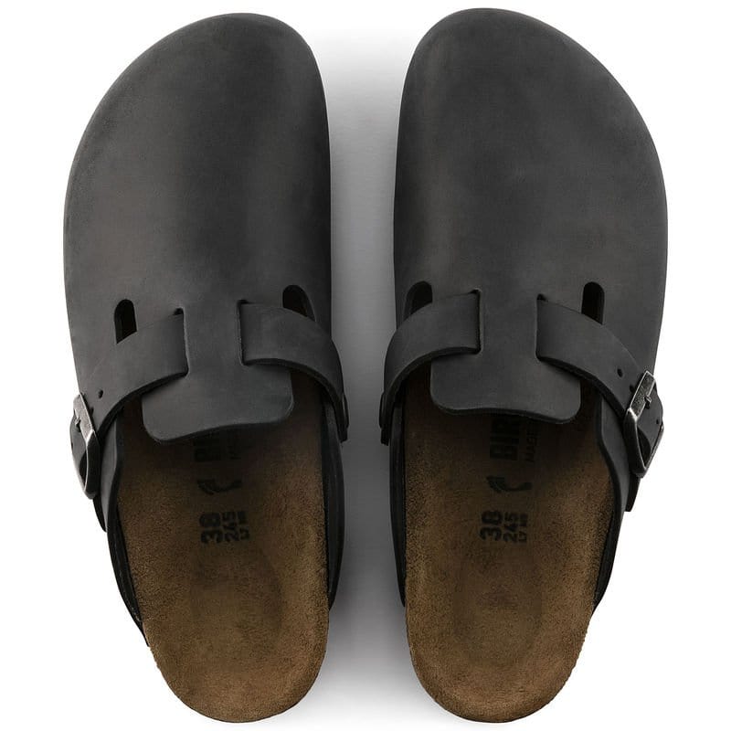 Birkenstock Men's Boston Black Oiled Leather - Brekken's