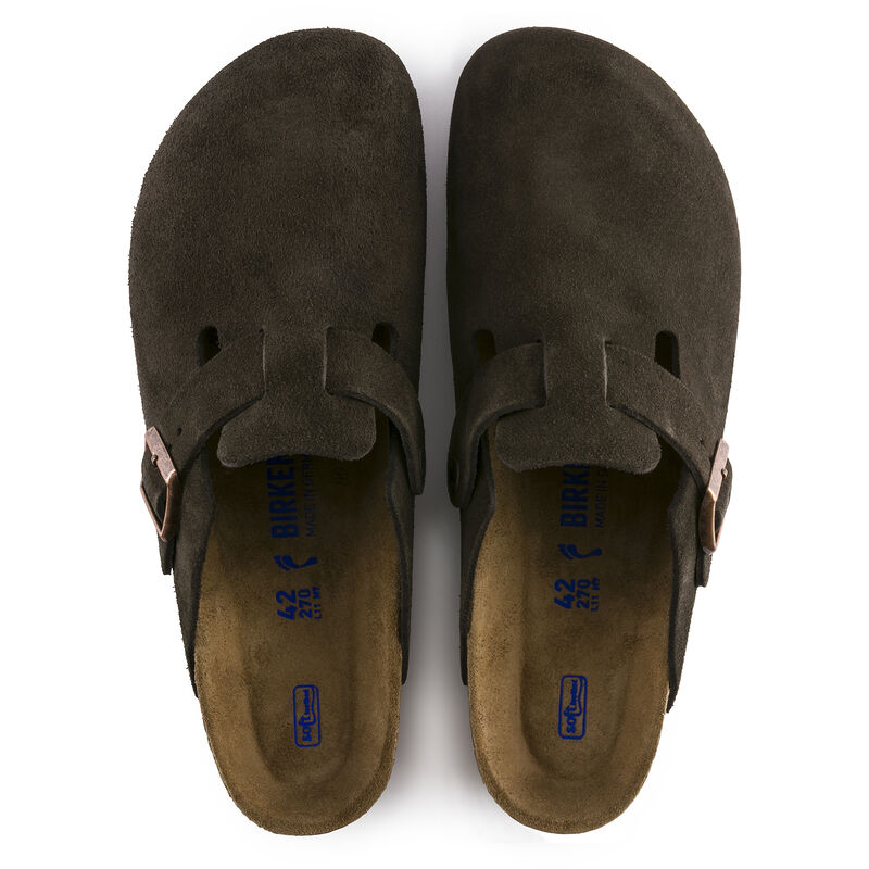 Birkenstock Men's Boston Soft Footbed Mocha