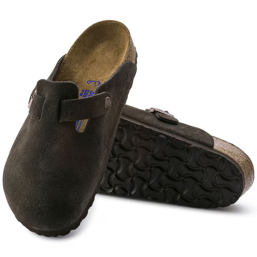 Birkenstock Men's Boston Soft Footbed Mocha