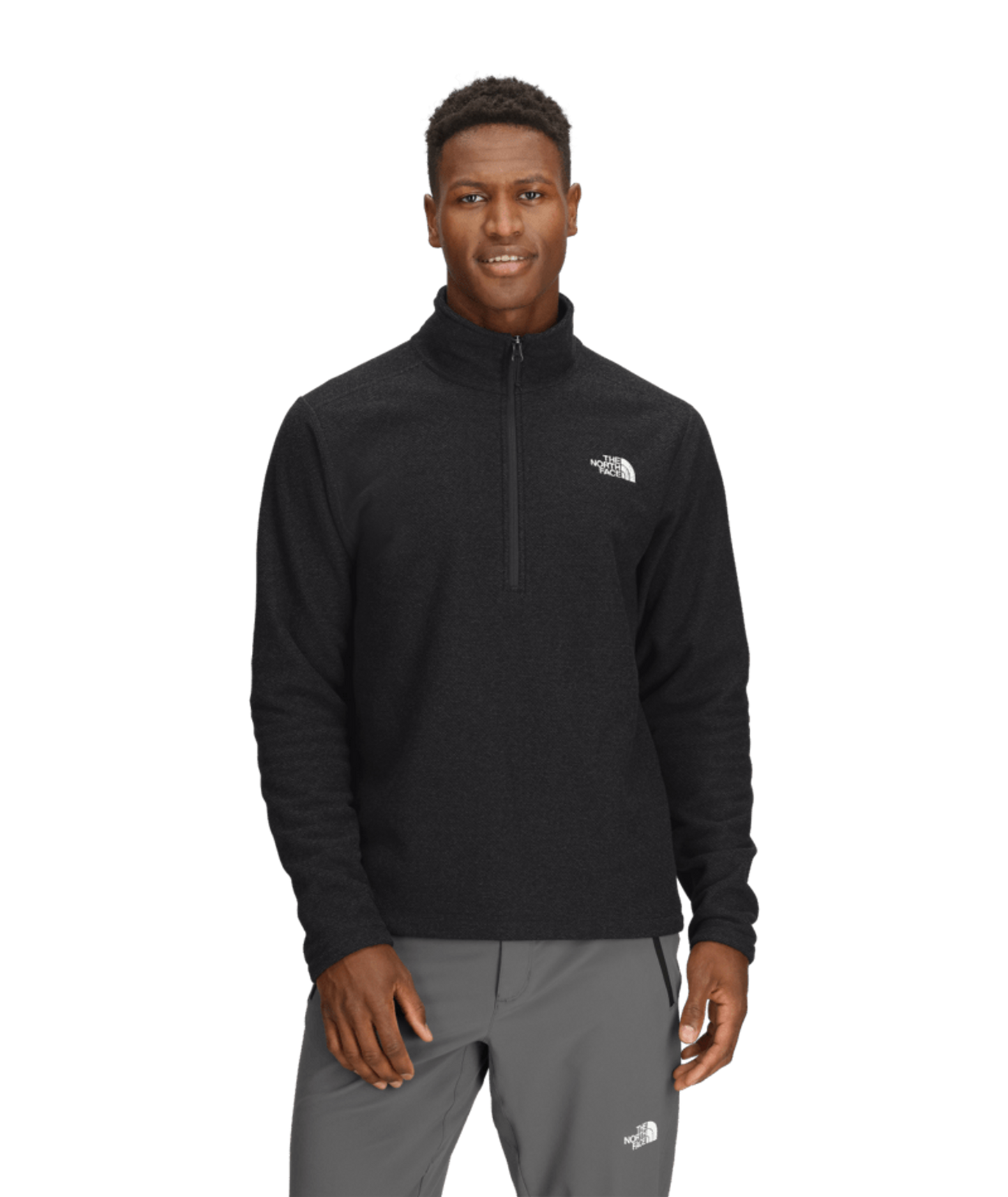 The North Face Men's Textured Cap Rock ¼ Zip TNF Black Heather