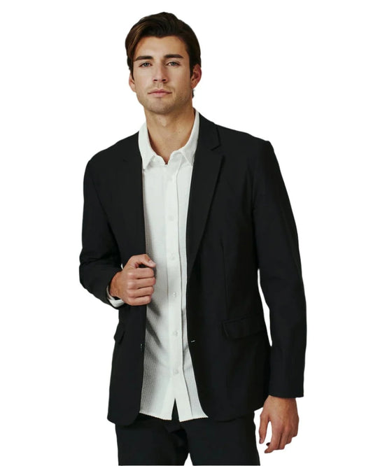 7 Diamonds 104 7 Diamonds Men's Infinity Blazer Black