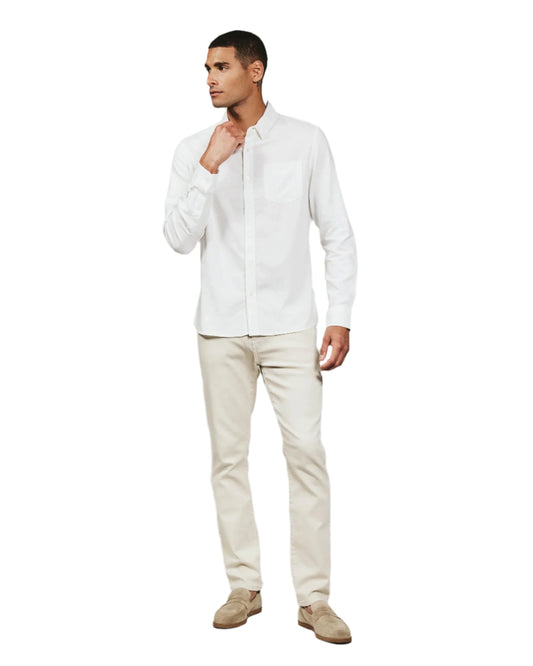 7 Diamonds 502 7 Diamonds Men's Naples Long Sleeve Shirt White