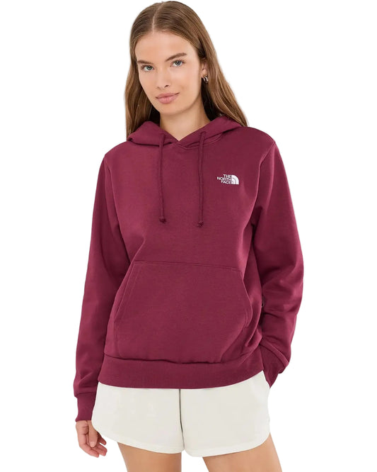 The North Face Women's Evolution Simple Dome Regular Hoodie Burgundy Crush