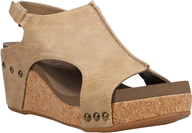 Corky’s Carley Sandal Taupe Smooth