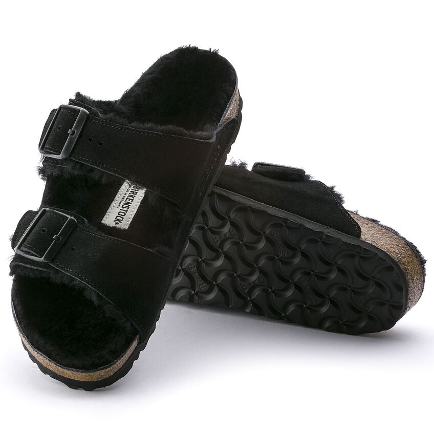 Birkenstock Arizona Shearling Suede Black