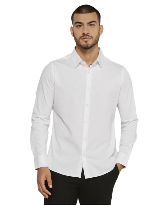 7 Diamonds Men's Girona White Long Sleeve Shirt - Brekken's