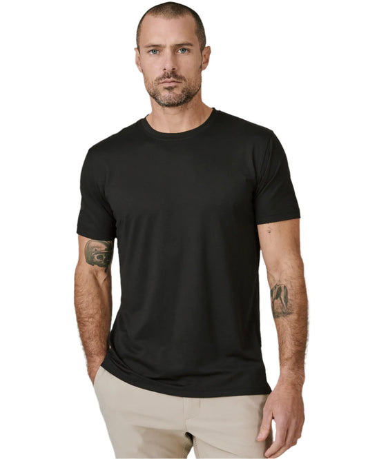 7 Diamonds Men's Core Crew Neck Tee Black - Brekken's