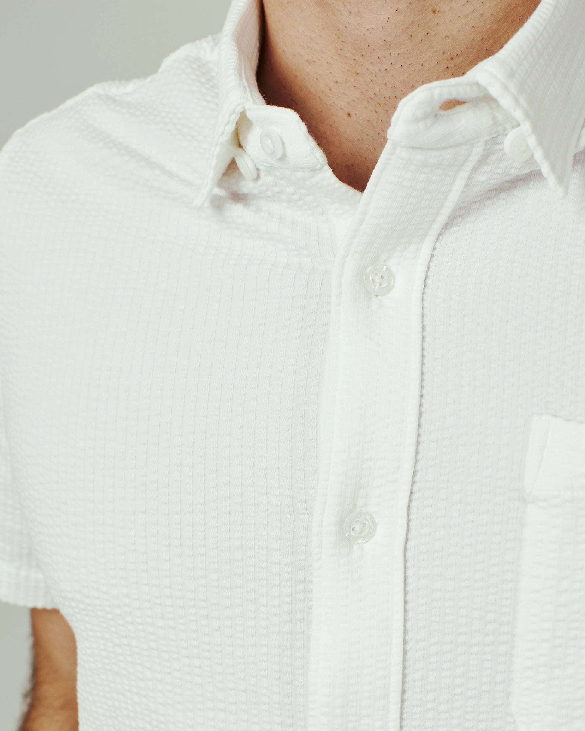 7 Diamonds Men's Bennet Short Sleeve Shirt Ivory - Brekken's