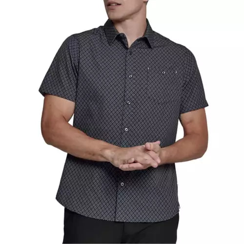 7Diamonds Men's Alonzo Short Sleeve Shirt Black