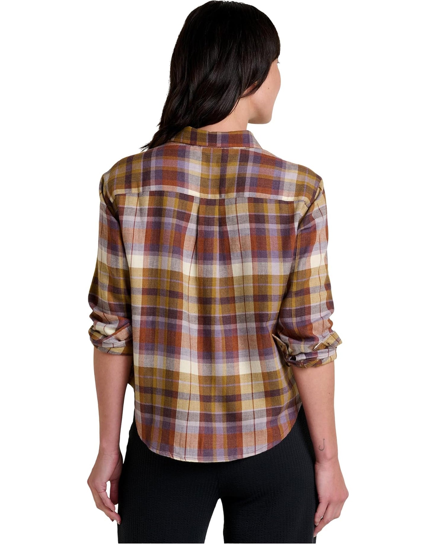 Toad Women's Re-Form Flannel Boxy LS Shirt Aster Madras