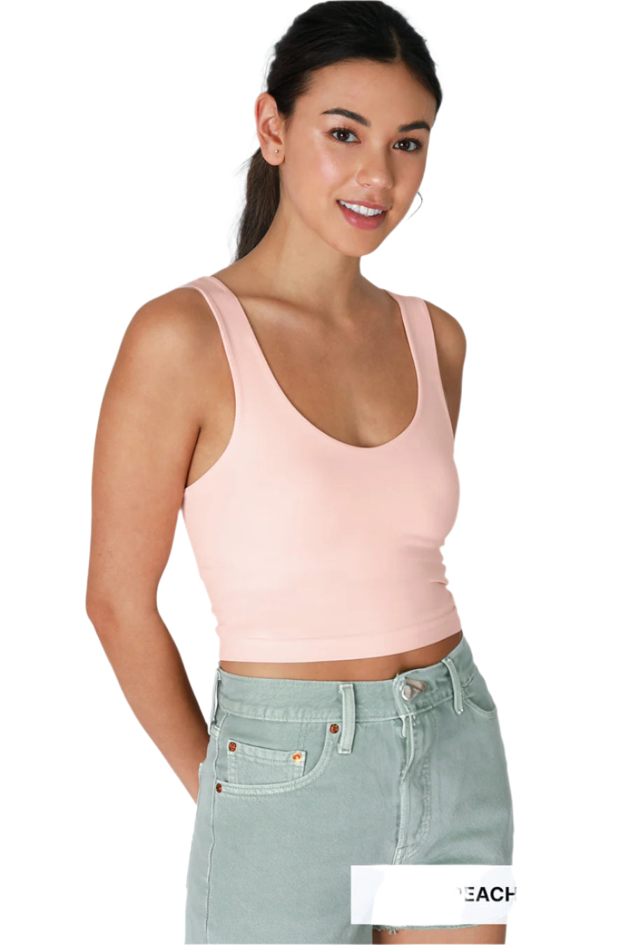 Nikibiki Women's Clean Line Racerback Crop Top