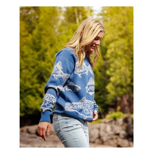 Waggle Unisex Freshwater Wildknit Crewneck Sweater
