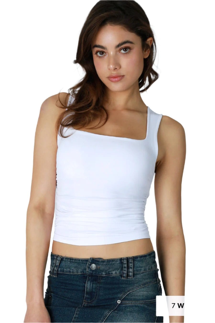 Nikibiki Women's Clean Line Square Shirred Top - Brekken's