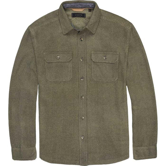 Dakota Grizzly Ozzy Fleece Button Down Fern Shade