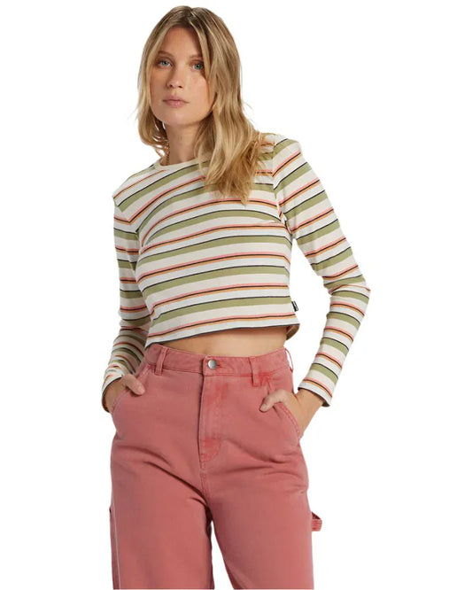 Billabong Women's Tommy Stripe LS Weeping Willow - Brekken's
