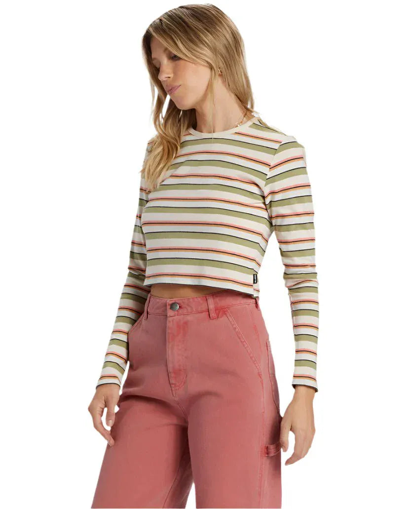 Billabong Women's Tommy Stripe LS Weeping Willow - Brekken's