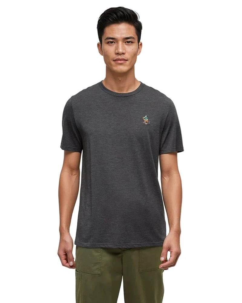 Tentree Men's Sasquatch T-Shirt Meteorite Black Heather/Hockey - Brekken's