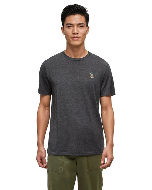 Tentree Men's Sasquatch T-Shirt Meteorite Black Heather/Hockey - Brekken's