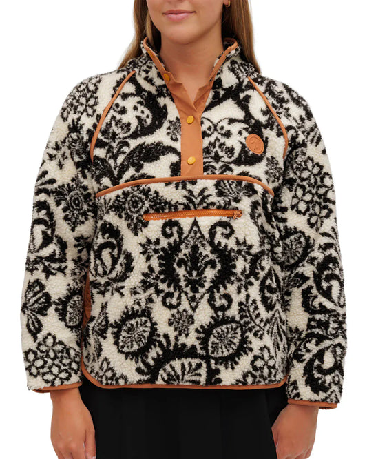 Waggle Women's Boho Sherpa Pullover