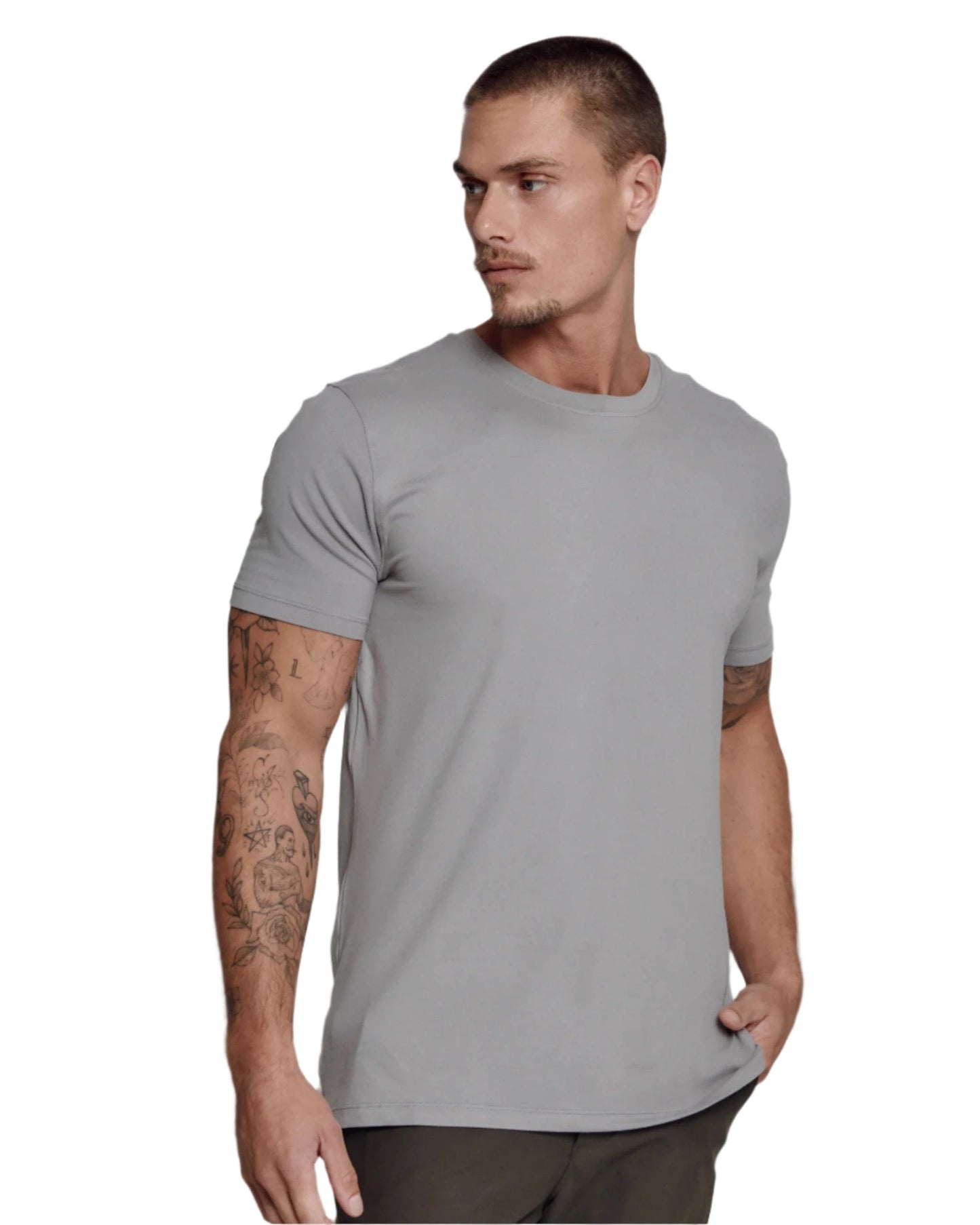 7 Diamonds Men's Core Crew Neck Tee Gull Gray - Brekken's