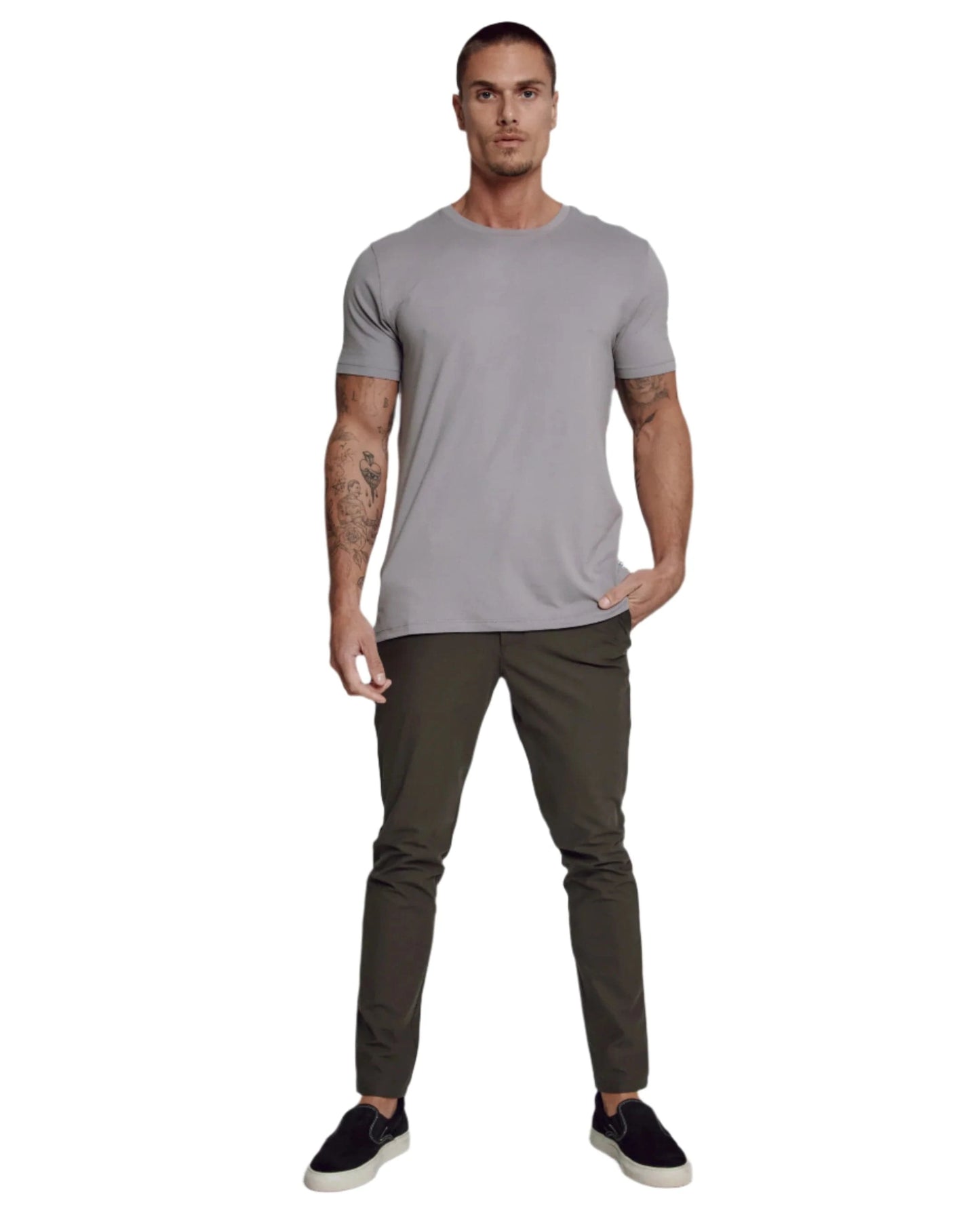 7 Diamonds Men's Core Crew Neck Tee Gull Gray - Brekken's