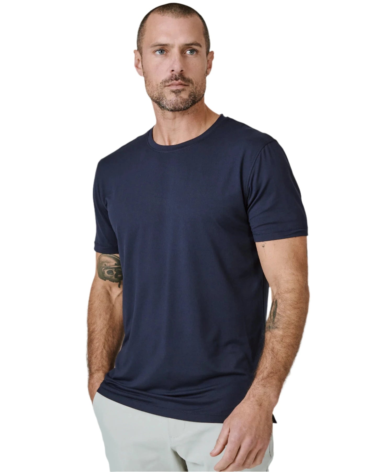 7 Diamonds Men's Core Crew Neck Tee Navy - Brekken's