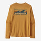 Patagonia Men's L/S Cap Cool Daily Graphic Shirt Waters Boardshort Logo: Pufferfish Gold