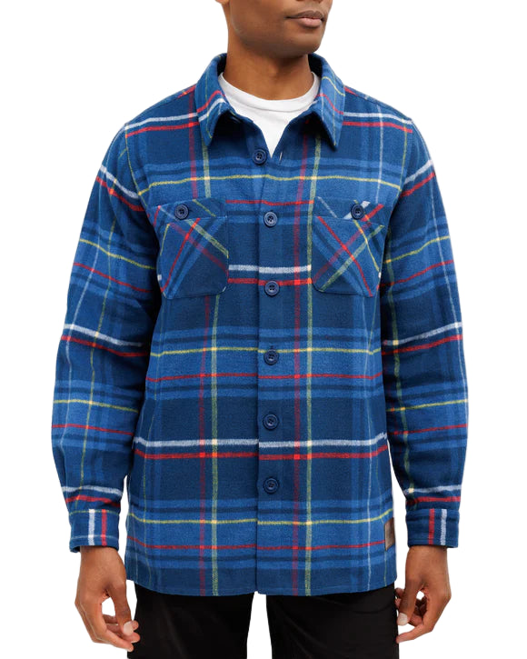 Waggle Men's Flannel Overshirt Cocky Rooster