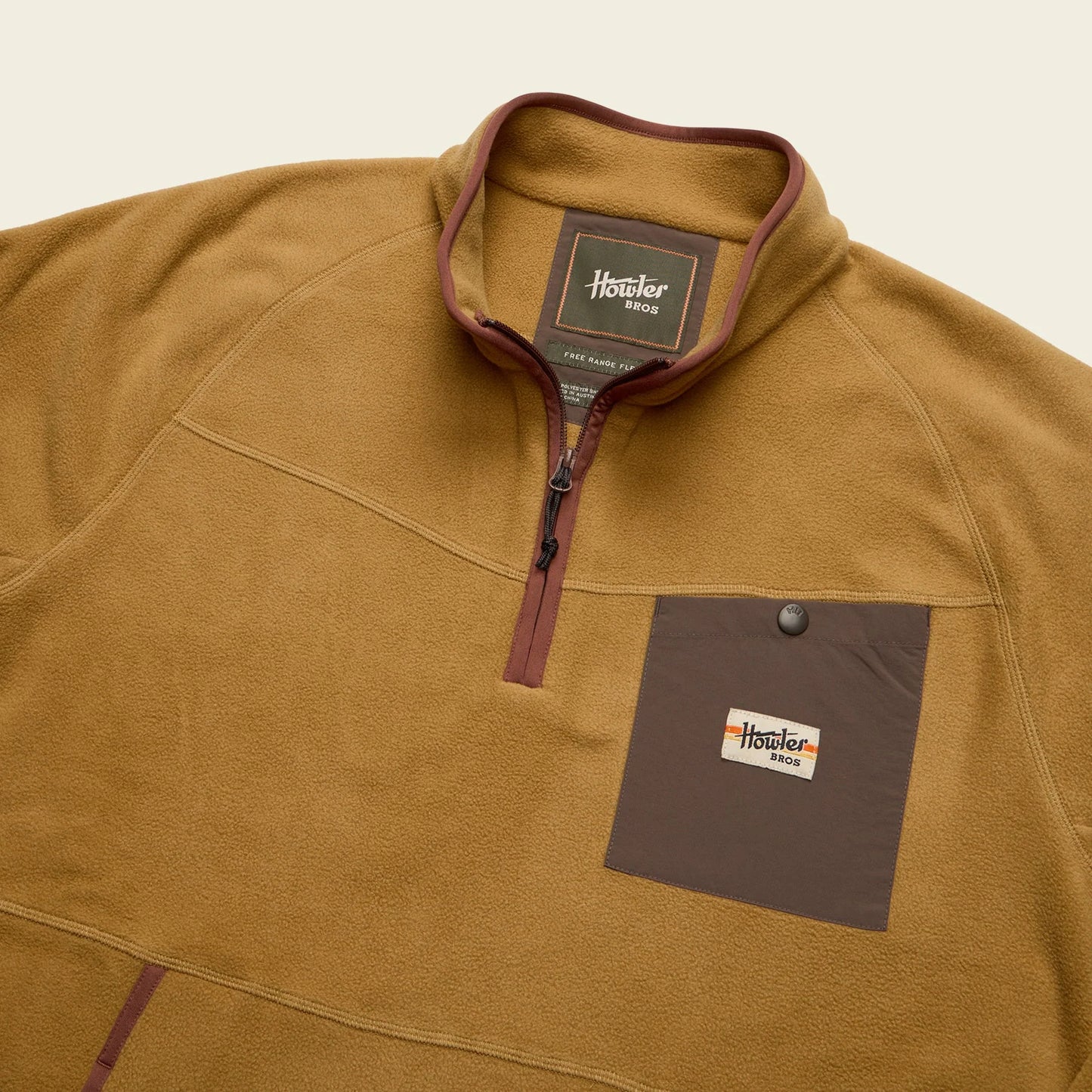 Howler Bro's Free Range Fleece Pullover Dijon