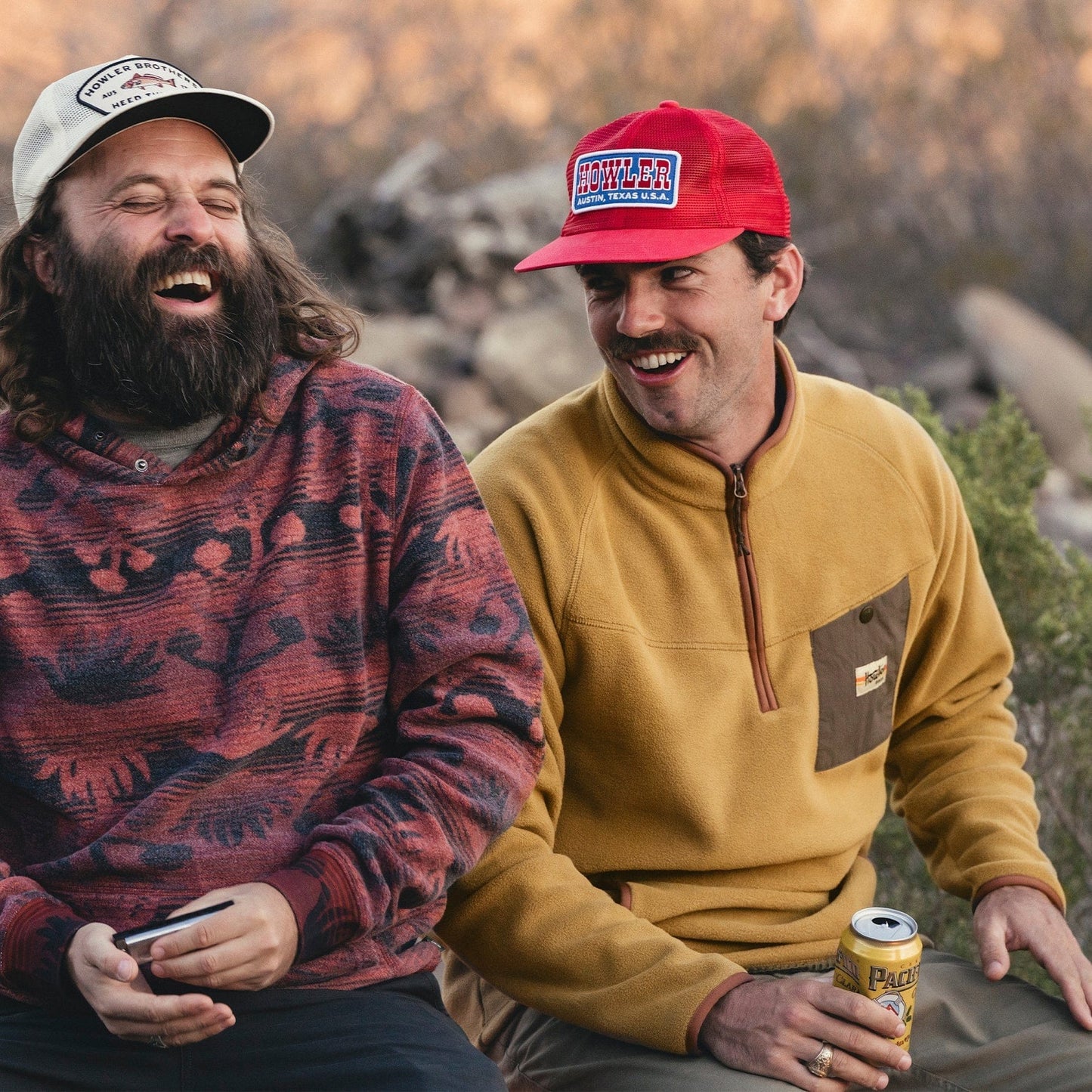 Howler Bro's Free Range Fleece Pullover Dijon