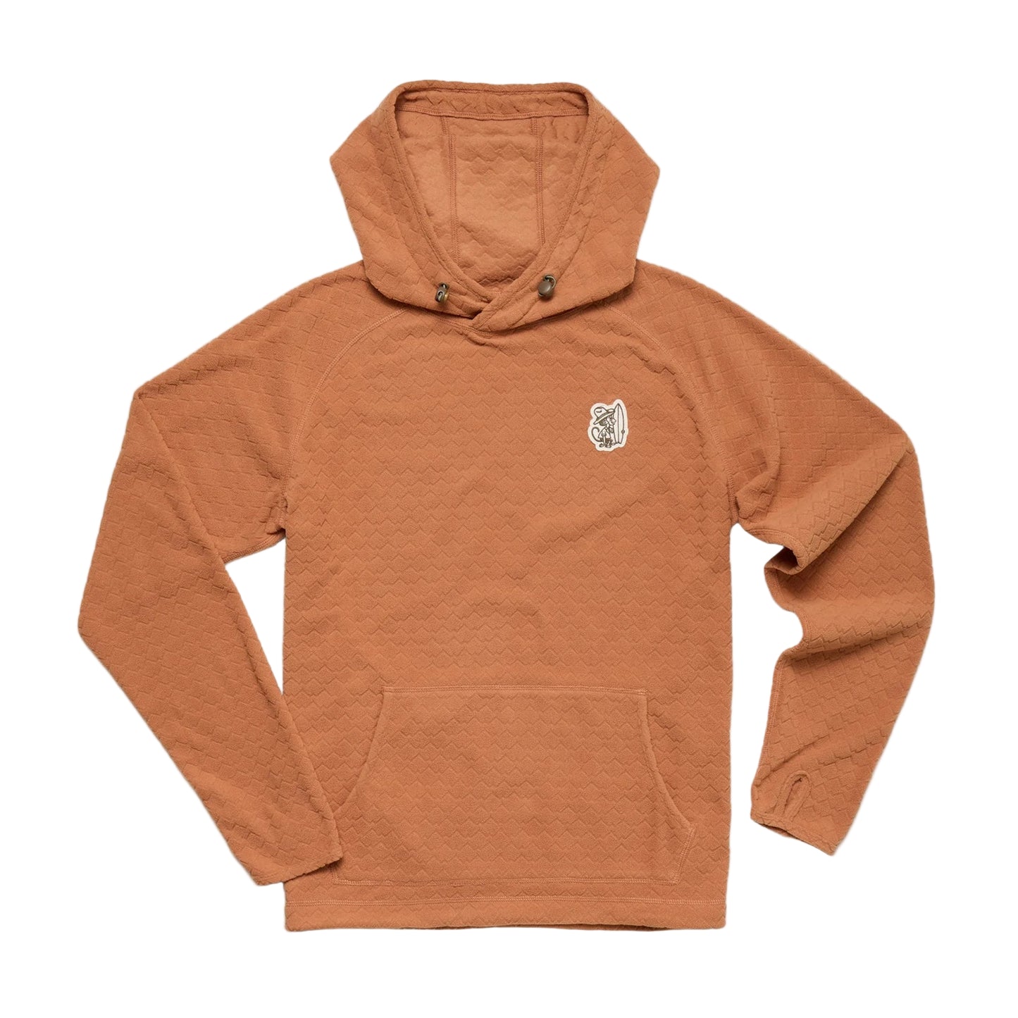 Howler Bros Men's Palo Duro Fleece Hoodie Mountain Grid Clay