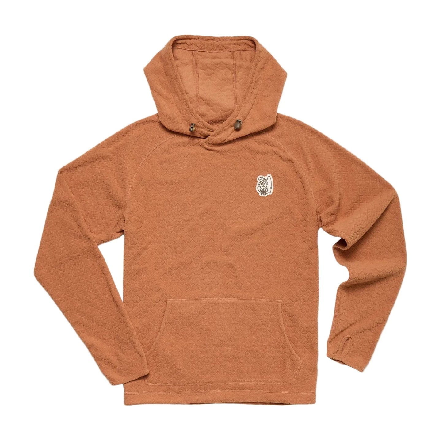 Howler Bros Men's Palo Duro Fleece Hoodie Mountain Grid Clay - Brekken's